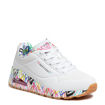 Slika Ženske patike SKECHERS UNO LOVING LOVE white durabuck/multi colored