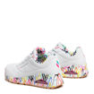 Slika Ženske patike SKECHERS UNO LOVING LOVE white durabuck/multi colored