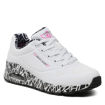 Slika Ženske patike SKECHERS UNO LOVING LOVE white/black