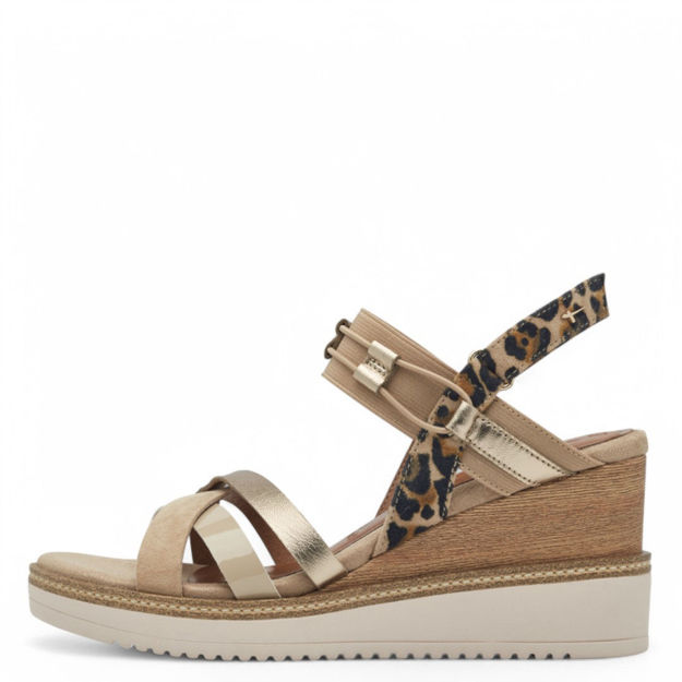 Slika Ženske sandale Tamaris 28357 tan comb