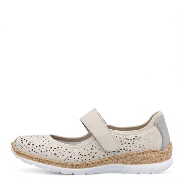 Slika Ženske baletanke Rieker N4299 beige